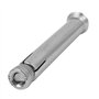 sourcing map M8 x 80mm Boulon expansion Acier inox 304 Tête fraisée hexagonale ancrage Manchon 2PCS