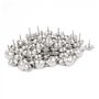 sourcing map Clou Tapissier 14mm Diamètre Acier Inox Punaise Décoratif Punaise Clou Ameublement 60Pcs