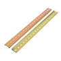 sourcing map Châssis Boîtier Métal DIN Montage Droit Bord Guide Rail 400mm Longueur 4pcs