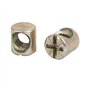 sourcing map 50pcs Écrou Cylindrique Fendu à Goujon Croisé Goupille M6 x 10mm encoches pour meuble lit chaise