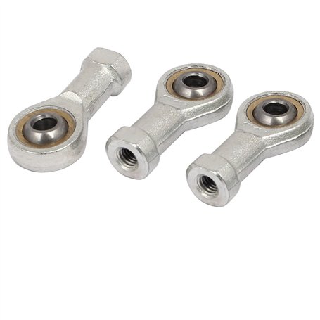 sourcing map SI6LT/K Palier à Roulement 6mm Embout à Rotule Roulement à Rotule Bille en métal filetage mâle autolubrifiant roule