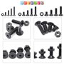 Glarks Assortiment de 510 vis métriques M3 M4 M5 en alliage d'acier avec tête hexagonale - Finition oxyde noir