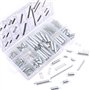 Glarks Lot de 200 ressorts d'extension et de compression plaqués zinc