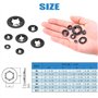 Glarks Assortiment de 280 rondelles de verrouillage à denture interne Starlock