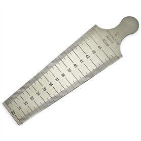 RIVERWELD Jauge Conique de Soudure 30-45mm - Double Échelle Pouces/Métrique avec Marquages de Contrôle - Instrument Professionne