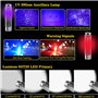 Jeebel Mini Lampe Torche LED, Lampe de Poche de 400 Lumens Rechargeable USB avec Lumière Latérale de UV/Blanc/Rouge Bleu, EDC Ma
