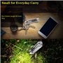 Jeebel Mini Lampe Torche LED, Lampe de Poche de 400 Lumens Rechargeable USB avec Lumière Latérale de UV/Blanc/Rouge Bleu, EDC Ma