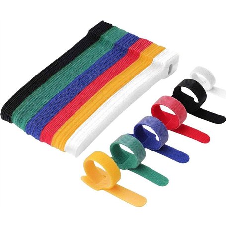 60 attaches scratch de câble réutilisables