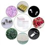 PandaHall- Lot de 200 Sachets Zip Plastique Transparent 7x5cm Mini Sachet Zip Sac de Rangement à Fermeture éclair refermable pou