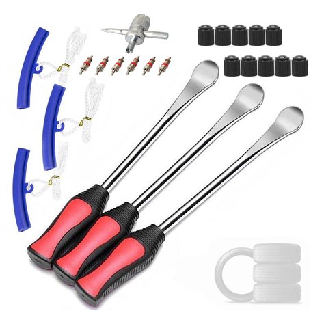 ANGNYA Lot de 3 démonte-pneus démonte-pneus 3 pièces démonte-pneus Outil de démontage 3 pièces de Protections de Jante Kit d'out