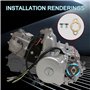 GOOFIT 17 mm Engine Sprocket Roue dentée Kit de Plaque de Rechange Remplacement pour 50 CC 70 CC 90 CC 110 CC 125 CC ATV Dirt Bi