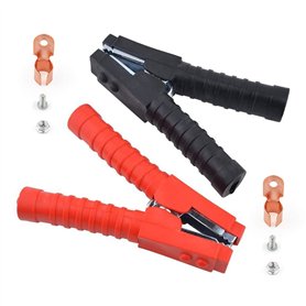 Gunpla 2 Pièces 600A Survolteur Batterie Pince de Démarrage 150mm Longueur Rouge Noir Isolé Électrique Mâchoires Crocodile Allig
