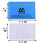 4 Pièces Loupe Fresnel pour Lire en Plastique Lentille Loupe de Carte de Crédit Porte-Monnaie Taille Loupe Démarreur de Feu(300%