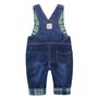 DEBAIJIA Salopette Jeans Bébé Garçons Filles Modèle Animal Enfant Denim Pantalon Doux avec Bretelles Singe Banane - 90