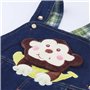 DEBAIJIA Salopette Jeans Bébé Garçons Filles Modèle Animal Enfant Denim Pantalon Doux avec Bretelles Singe Banane - 90
