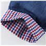 DEBAIJIA Salopette Jeans Bébé Garçons Filles Modèle Animal Enfant Denim Pantalon Doux avec Bretelles Singe Banane - 90