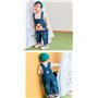 DEBAIJIA Salopette Jeans Bébé Garçons Filles Modèle Animal Enfant Denim Pantalon Doux avec Bretelles Singe Banane - 90