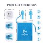 Bouchons d'oreille en silicone Réutilisable - 3 paires SNR 31, étanche doux confortable Réduction de suppression du bruit Boucho