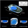 TingDongWei 2 Paires Talonnette Gel Silicone, Soulage Douleurs Pieds Semelle Talon pour Homme et Femme (EU 35-39)