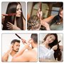 YPYMOD 2 Pièces Peignes à Cheveux en poils de porc, Manche en bois Massif pour Cheveux Longs, Bouclés, Secs ou Abîmés, Convient 