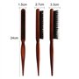 YPYMOD 2 Pièces Peignes à Cheveux en poils de porc, Manche en bois Massif pour Cheveux Longs, Bouclés, Secs ou Abîmés, Convient 