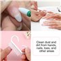 YPYMOD Brosse Ongle,6 Pièces Brosse à Ongles Avec Poignée en Plastique,Brosse de Nettoyage à La Main Pour Nettoyer Les Ongles(Bl