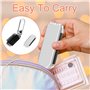 YPYMOD Brosse à Cheveux de Voyage Avec Miroir Pliable, Taille de Poche, Miroir de Poche, Brosse Cheveux Pliable pour Salle de Sp