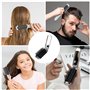 YPYMOD Brosse à Cheveux de Voyage Avec Miroir Pliable, Taille de Poche, Miroir de Poche, Brosse Cheveux Pliable pour Salle de Sp