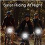 iCovalescent Réflecteurs de Vélo Avant et Arrière, avec Support en Forme de T Court, Catadioptre Velo pour Moto, VTT, Vélo
