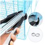 Pince Pour Grillage Pince à Tirelire Automatique Multifonctionnelle Avec 2500 C-Clips Convient Pour Cages D'éLevage,Cages Pour A