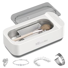 KECOOLKE Appareil de nettoyage à ultrasons 400 ml avec minuterie numérique pour lunettes