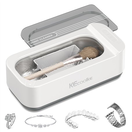 KECOOLKE Appareil de nettoyage à ultrasons 400 ml avec minuterie numérique pour lunettes