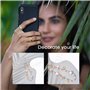 IERCZA cordon telephone portable,bijoux de telephone,dragonne telephone portable, Longe de téléphone portable, cristal rose anti
