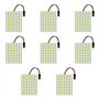 Paquet de 8 Blanc 600Lums 5050 48-SMD 12V DC LED pour Voiture Remorque Camper RV éclairage Intérieur Panneau Dôme Lampe Carte Pl