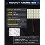 Paquet de 8 Blanc 600Lums 5050 48-SMD 12V DC LED pour Voiture Remorque Camper RV éclairage Intérieur Panneau Dôme Lampe Carte Pl
