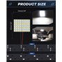 Paquet de 8 Blanc 600Lums 5050 48-SMD 12V DC LED pour Voiture Remorque Camper RV éclairage Intérieur Panneau Dôme Lampe Carte Pl