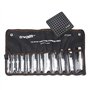 OWDEN Lot de 12 poinçons creux avec un tapis de découpe en cuir et papier souple