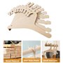 HJYDGJ Lot de 10 cintres en bois pour enfants – Porte-manteau antidérapant unisexe pour vêtements de bébé