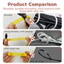 Ensemble de 20 attaches de câble en silicone rechargeables colorées verrouillables 5 couleurs utilisées pour connecter des écout