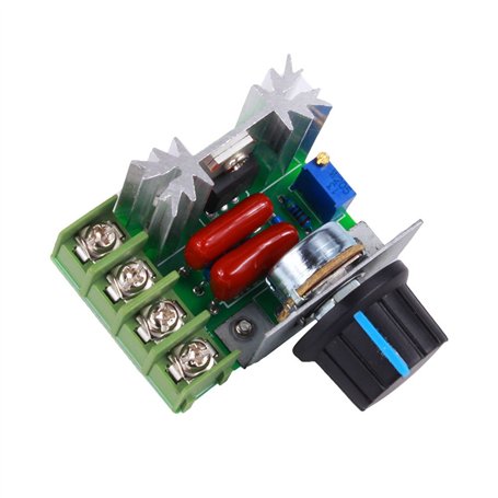 Yosoo PWM Contrôleur Moteur AC Contrôle Vitesse 2000 W Tension Réglable Régulateur 50-220 V 25 A LED Variateurs
