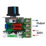Yosoo PWM Contrôleur Moteur AC Contrôle Vitesse 2000 W Tension Réglable Régulateur 50-220 V 25 A LED Variateurs