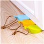 BelleStyle Silicone Porte Stopper, 4 Pcs Feuilles Style Dessin Animé Flexible Coin Fenêtre/Porte Arrêts avec Lanière pour Jardin