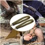 Portatif Tronçonneuse Scie à Main avec poignées de Corde Parachute Multifonction Trousse en Nylon, Câble Scie pour la Survie Gea