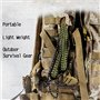 Portatif Tronçonneuse Scie à Main avec poignées de Corde Parachute Multifonction Trousse en Nylon, Câble Scie pour la Survie Gea
