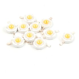 sourcingmap 10 diodes électroluminescentes LED blanc chaud