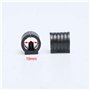 sourcing map 24pcs Patin Pied Chaise Tube Rond Embout Tube Pied Table Fauteuil Tampon Meuble Rond Forme U en Plastique Noir 19mm