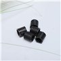 sourcing map 24pcs Patin Pied Chaise Tube Rond Embout Tube Pied Table Fauteuil Tampon Meuble Rond Forme U en Plastique Noir 19mm