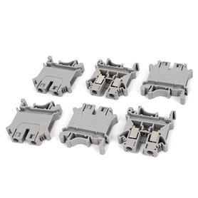 Sourcingmap a14120800ux0422 800V 57A 6mm2 UK6N DIN Rail Bornier Connecteur Gris 6 pcs