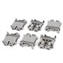 Sourcingmap a14120800ux0422 800V 57A 6mm2 UK6N DIN Rail Bornier Connecteur Gris 6 pcs
