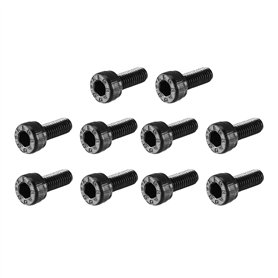 sourcing map 100Pcs M3x12mm 12.9 alliage acier Boulon hexagonale Vis à tête creuse douille